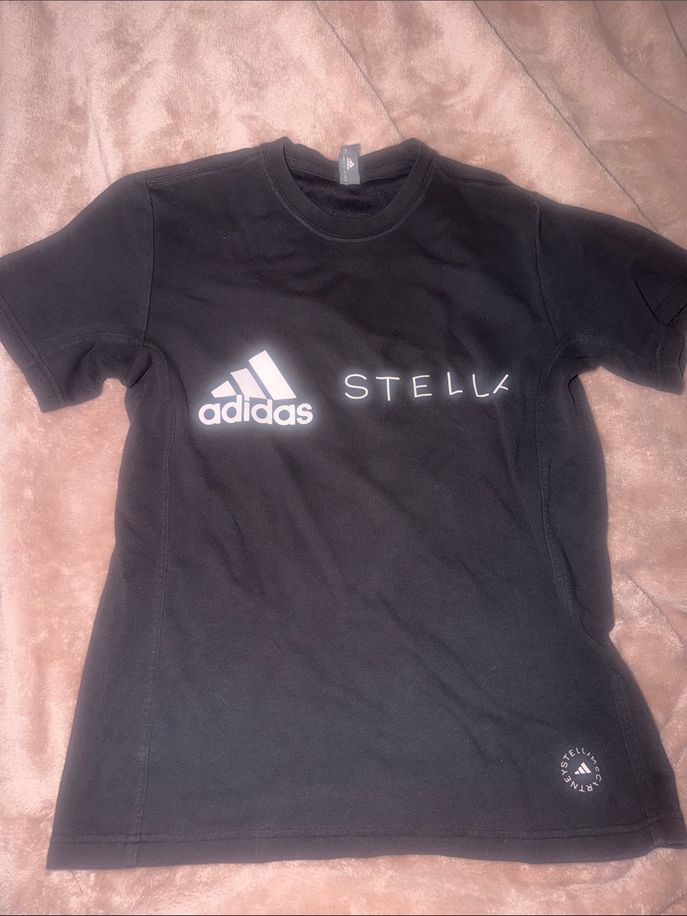 adidas Black Stella Logo Short Sleeve Tee